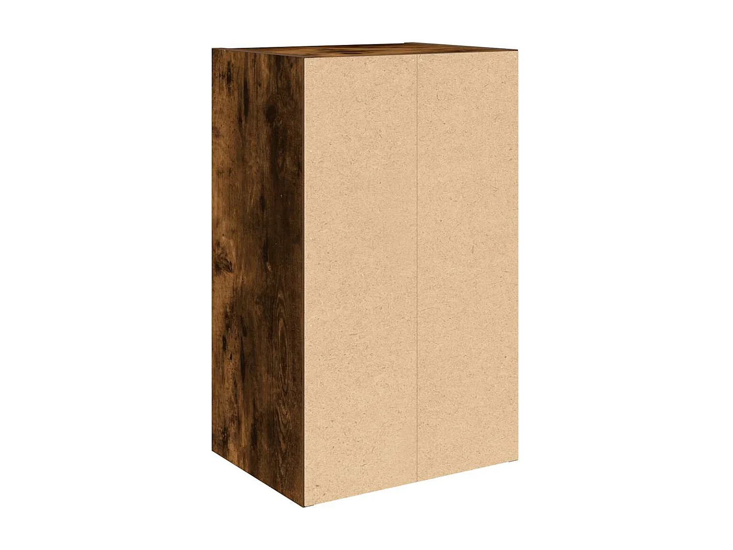 Bibliothèque chêne fumé 31x24x52 cm bois d'ingénierie