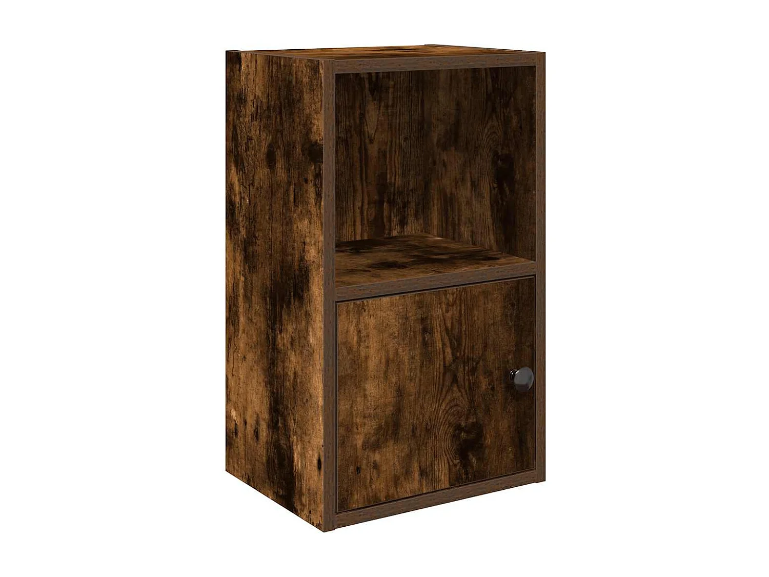 Bibliothèque chêne fumé 31x24x52 cm bois d'ingénierie