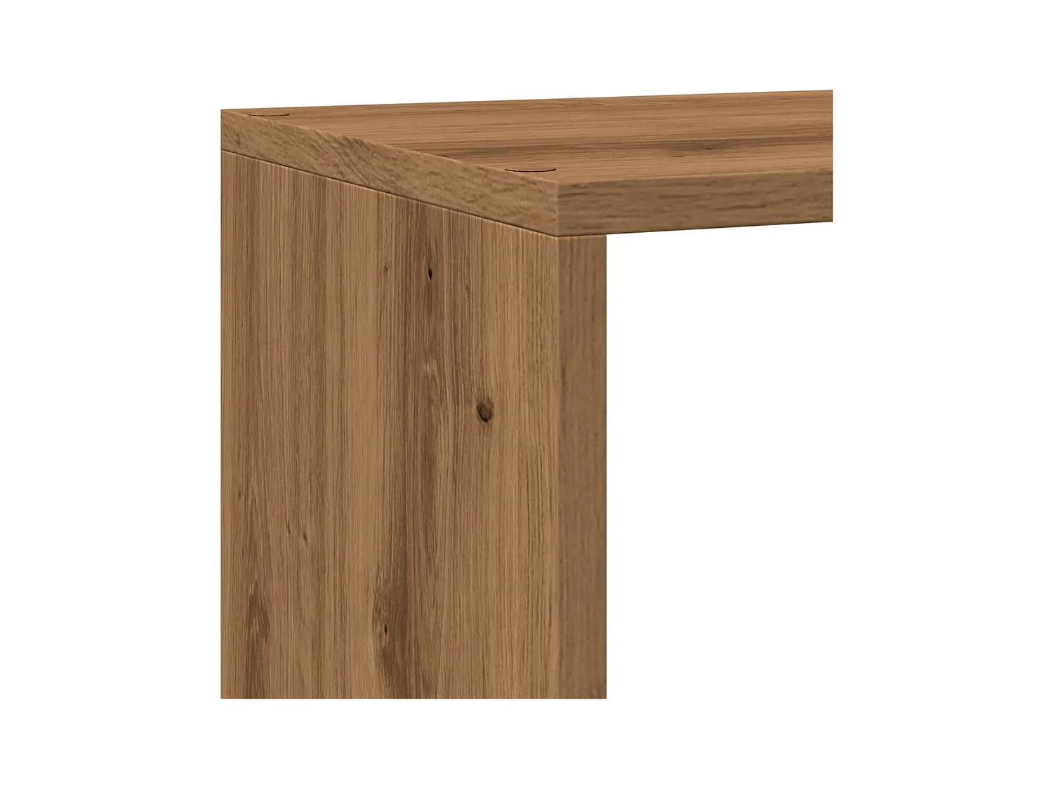 Bibliothèque séparatrice de pièce à 4 niveaux chêne artisanal