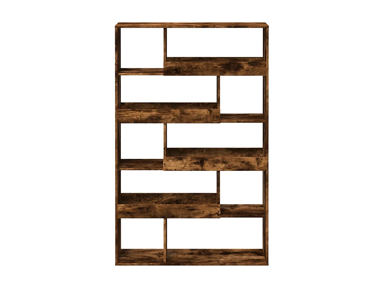 Bibliothèque chêne fumé 100x33x156,5 cm bois d'ingénierie