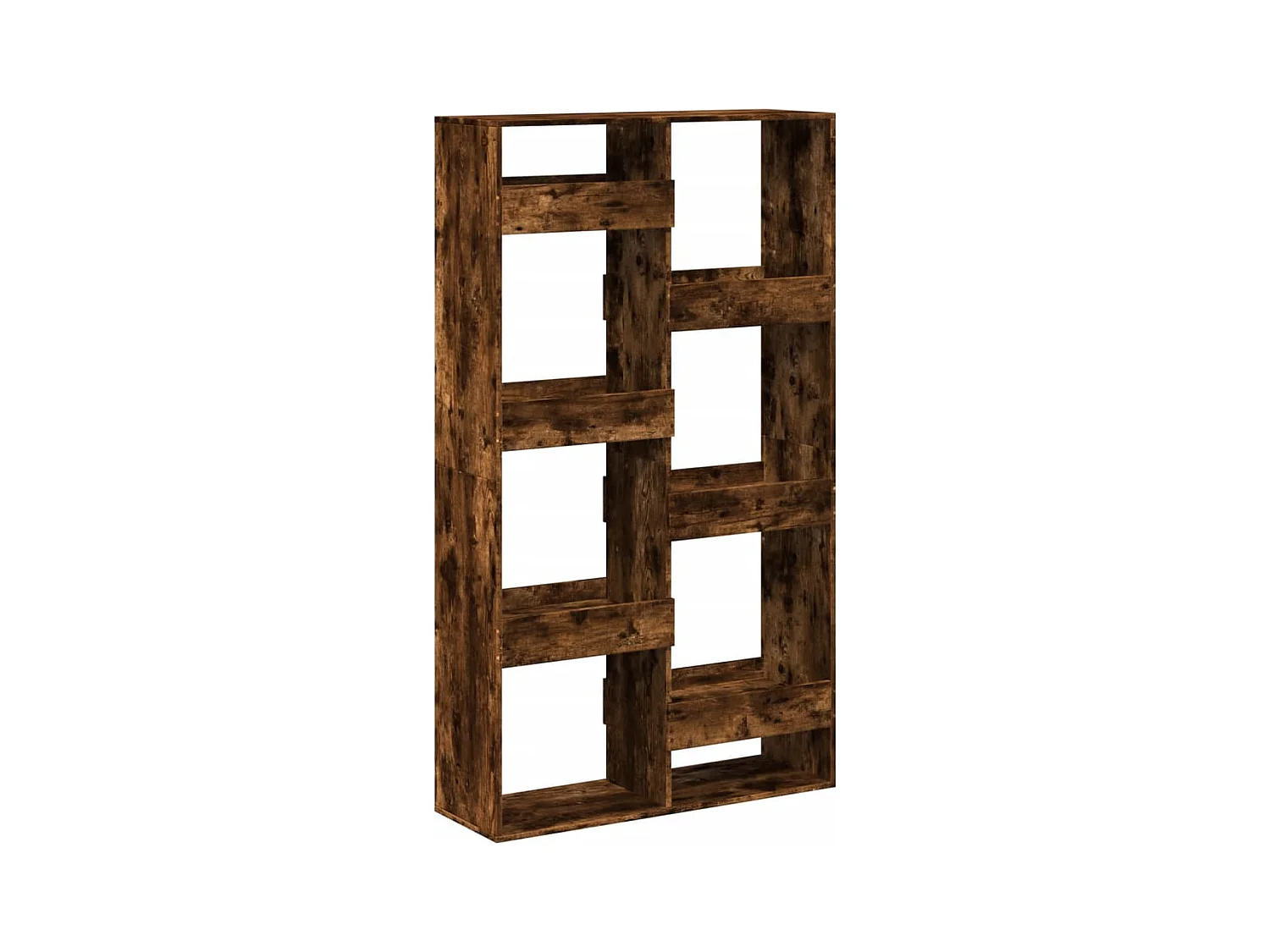 Bibliothèque chêne fumé 100x33x175 cm bois d'ingénierie