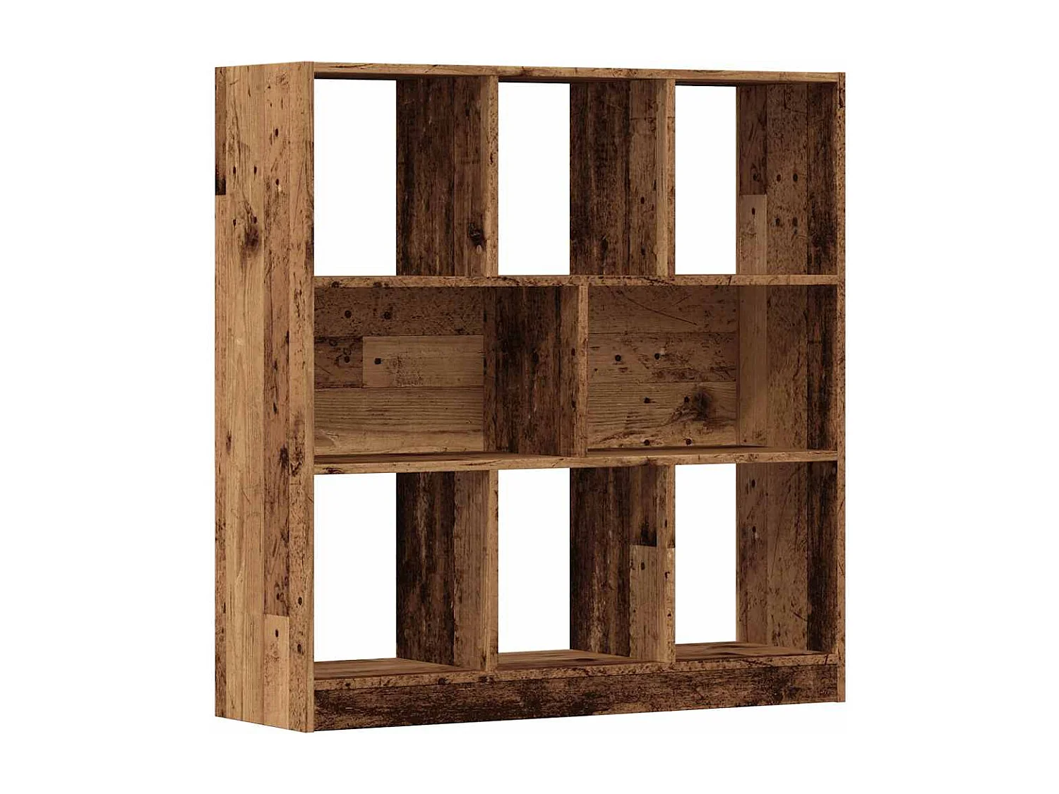 Bibliothèque vieux bois 97,5x29,5x100 cm bois d'ingénierie