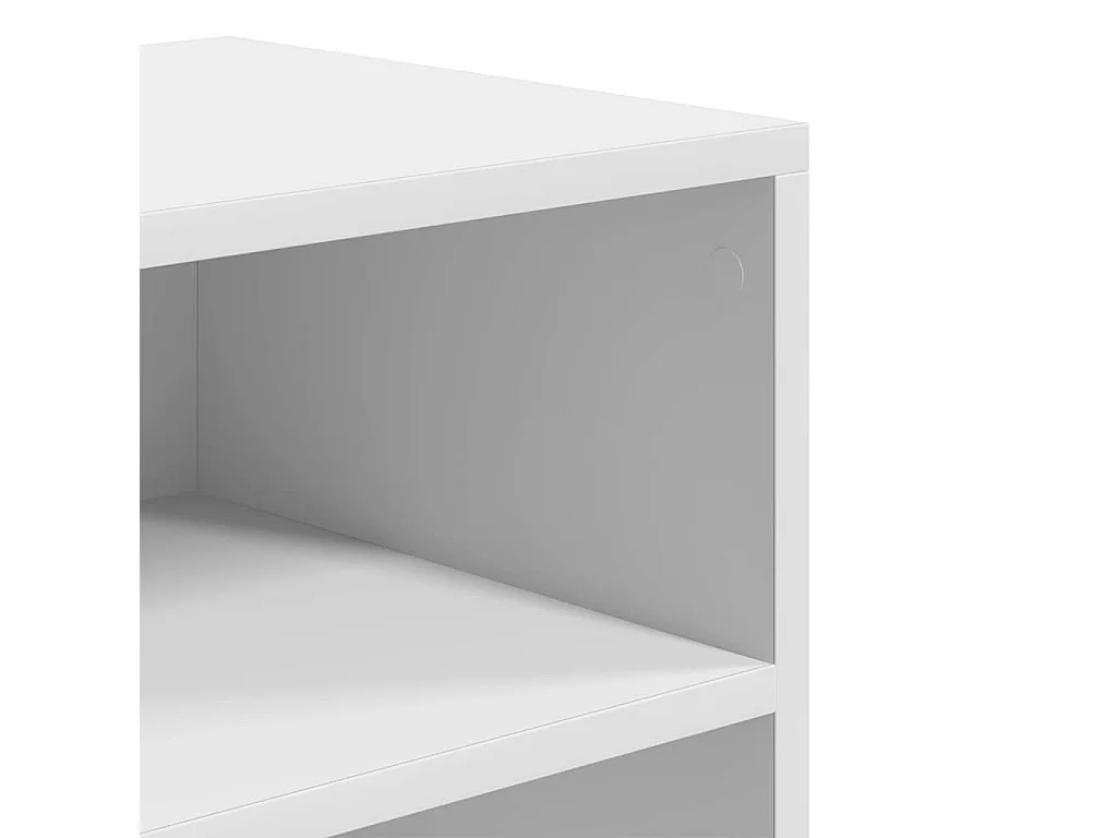 Estantería librería madera de ingeniería blanca 60x30x71,5 cm