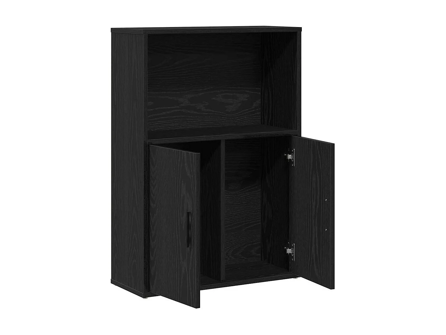 Bibliothèque chêne noir 60x24x85 cm bois d'ingénierie