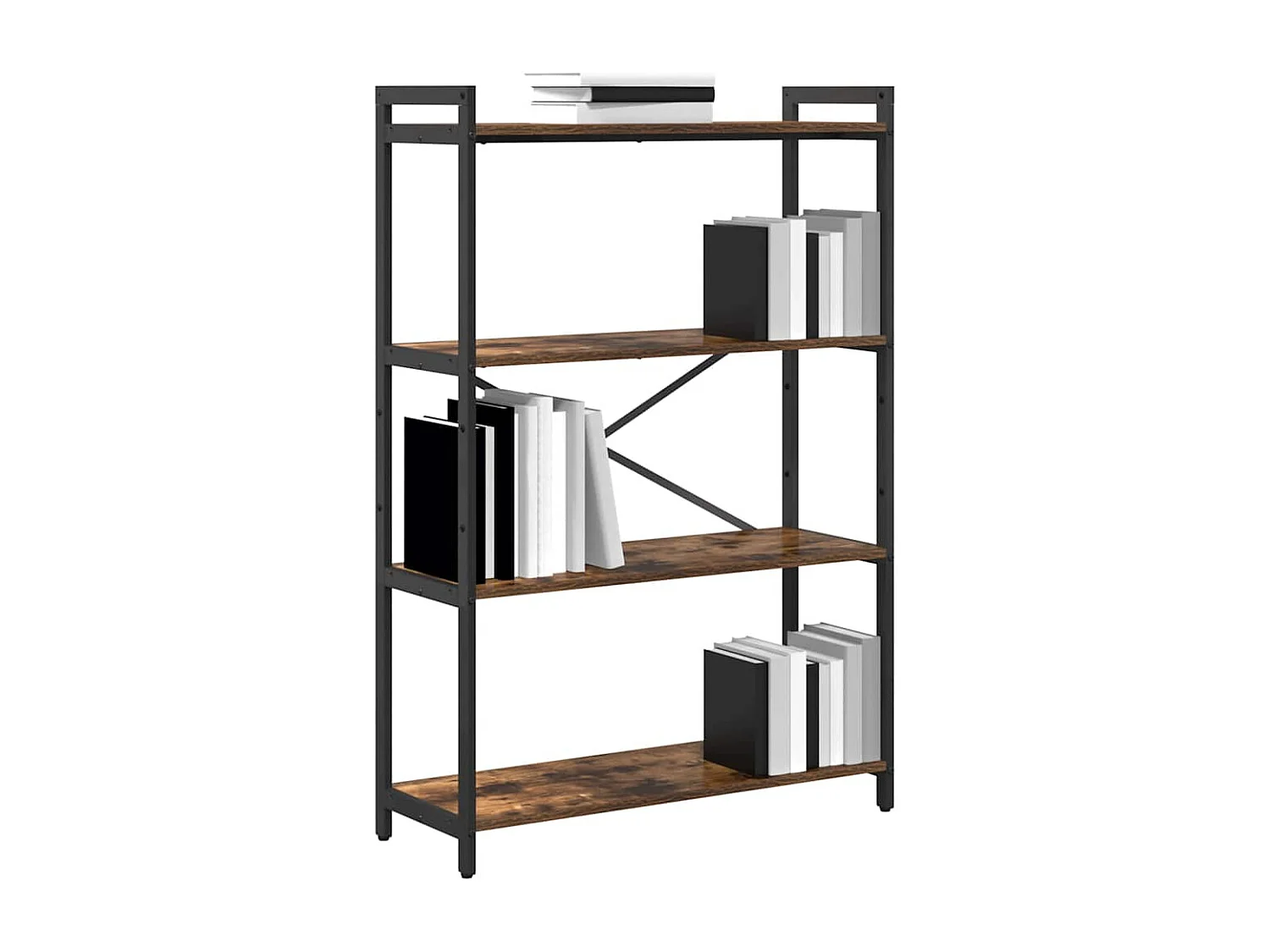 Bibliothèque Chêne fumé 80 x 30 x 118 cm Bois d'ingénierie