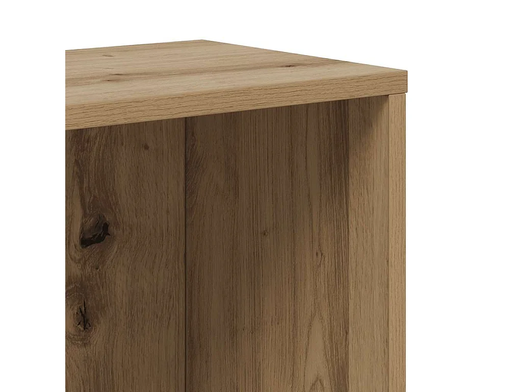 Bibliothèque chêne artisanal 67x24x161 cm bois d'ingénierie