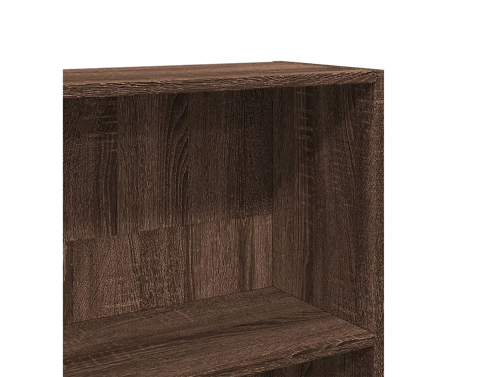 Bibliothèque chêne marron 80x24x143 cm bois d'ingénierie