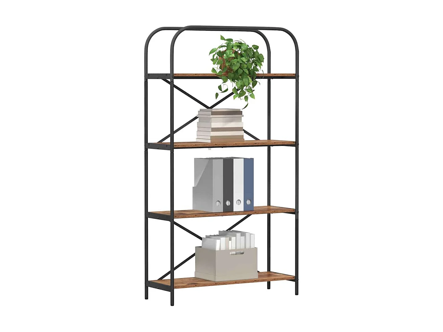 Bibliothèque Bois ancien 80 x 30 x 146 cm Bois d'ingénierie