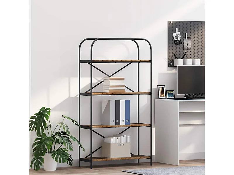 Estante de libros Madera vieja 80 x 30 x 146 cm