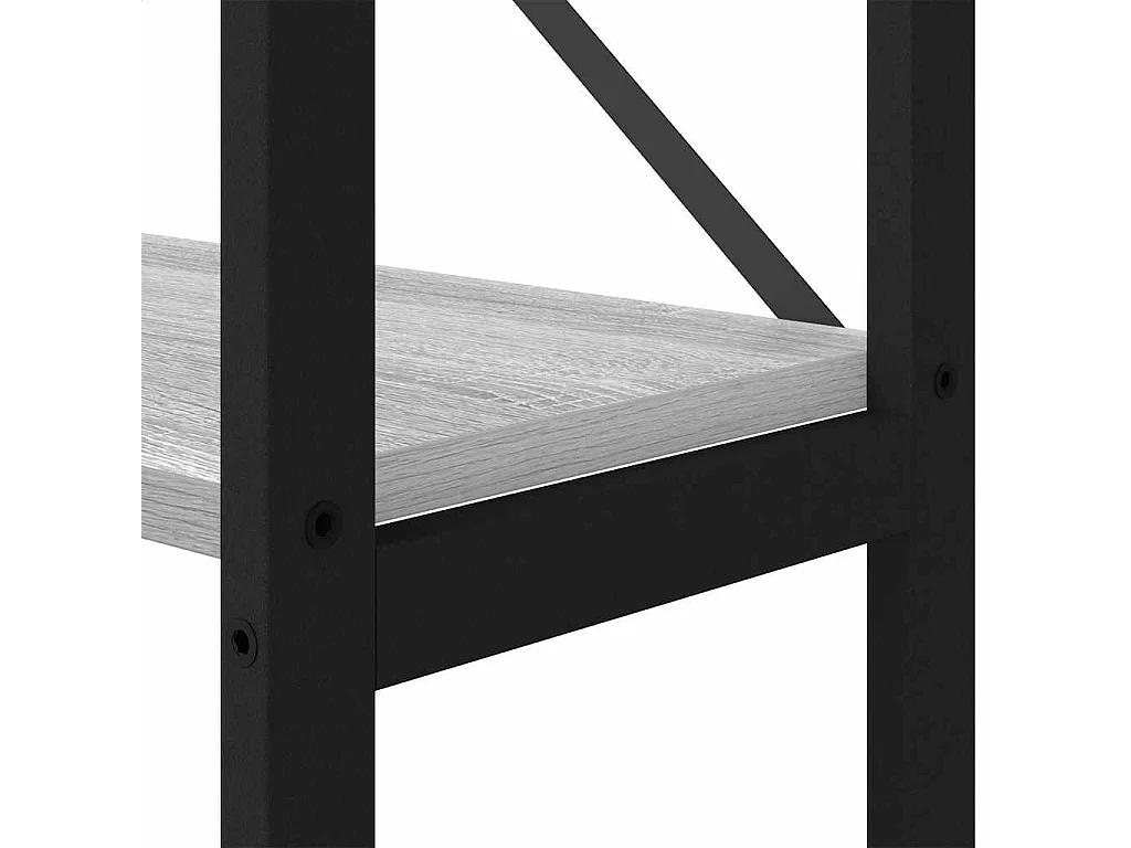 Bibliothèque Sonoma gris 156 x 25 x 167.5 cm Bois d'ingénierie