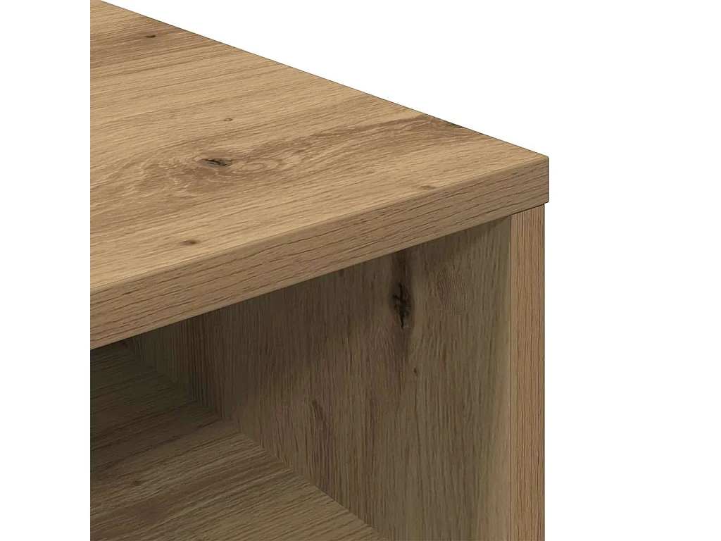 Bibliothèque chêne artisanal 34x31x80 cm bois d'ingénierie