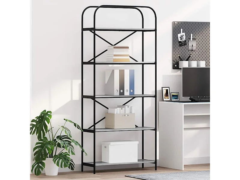 Estante de libros Gris sonoma 80 x 30 x 183 cm