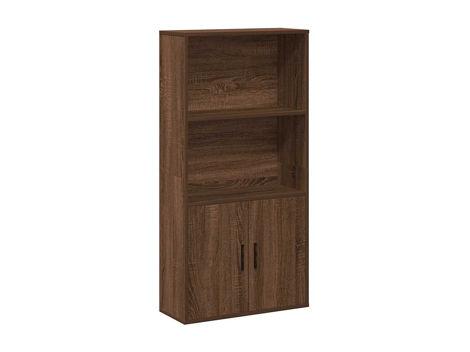 Bibliothèque chêne marron 60x24x120 cm bois d'ingénierie