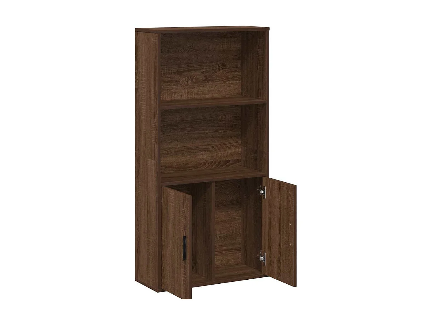 Bibliothèque chêne marron 60x24x120 cm bois d'ingénierie