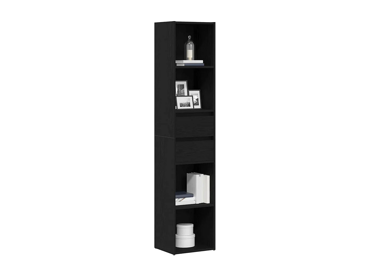 Bibliothèque Chêne noir 36 x 30 x 171 cm Bois d'ingénierie