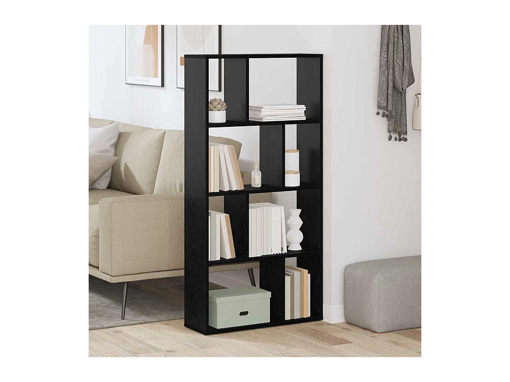 Bibliothèque Chêne noir 60 x 20 x 120 cm Bois d'ingénierie