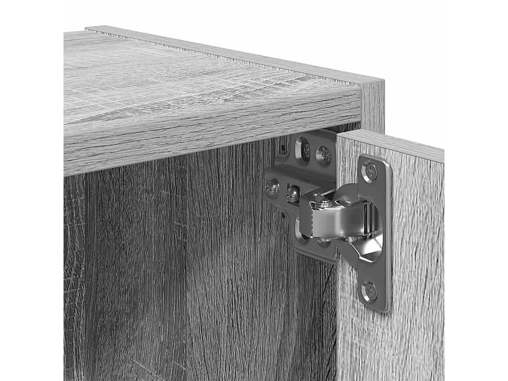 Bibliothèque sonoma gris 40x24x52 cm bois d'ingénierie