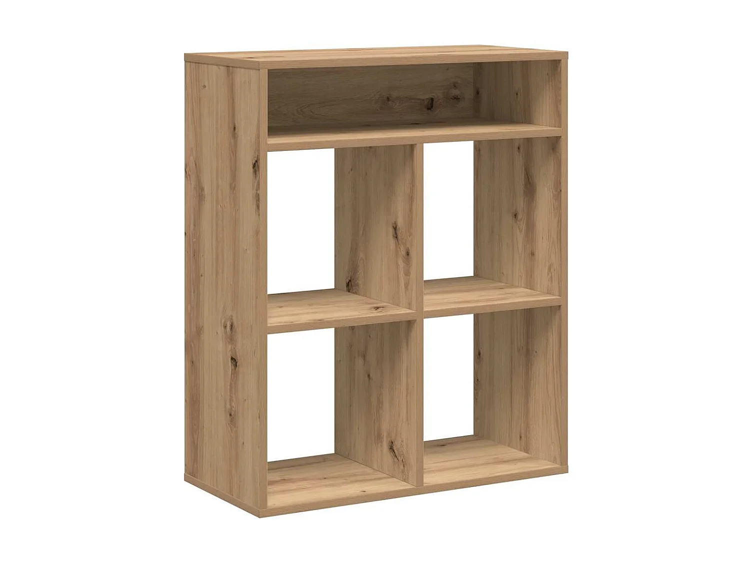 Bibliothèque chêne artisanal 66x31x80 cm bois d'ingénierie