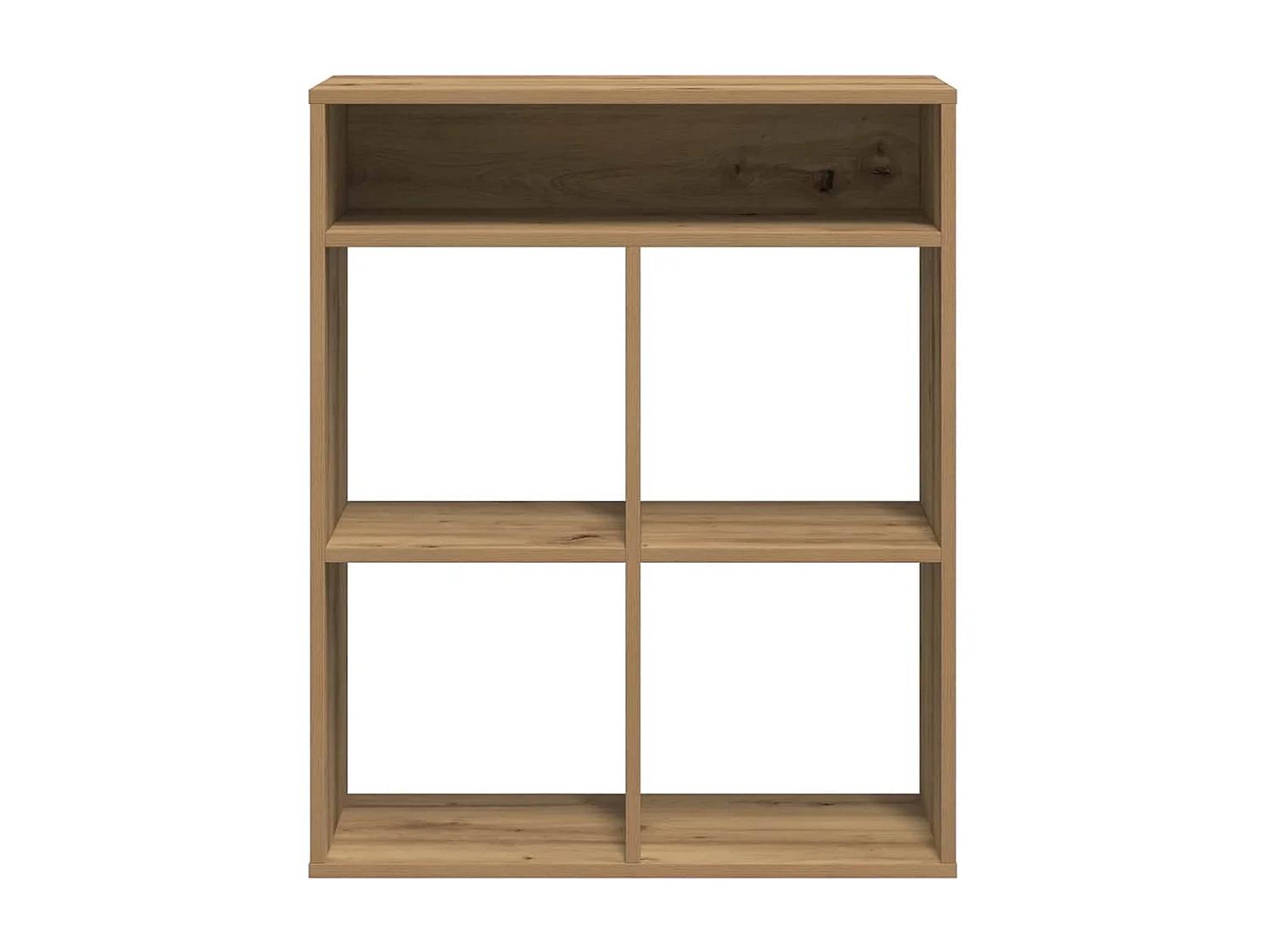 Bibliothèque chêne artisanal 66x31x80 cm bois d'ingénierie