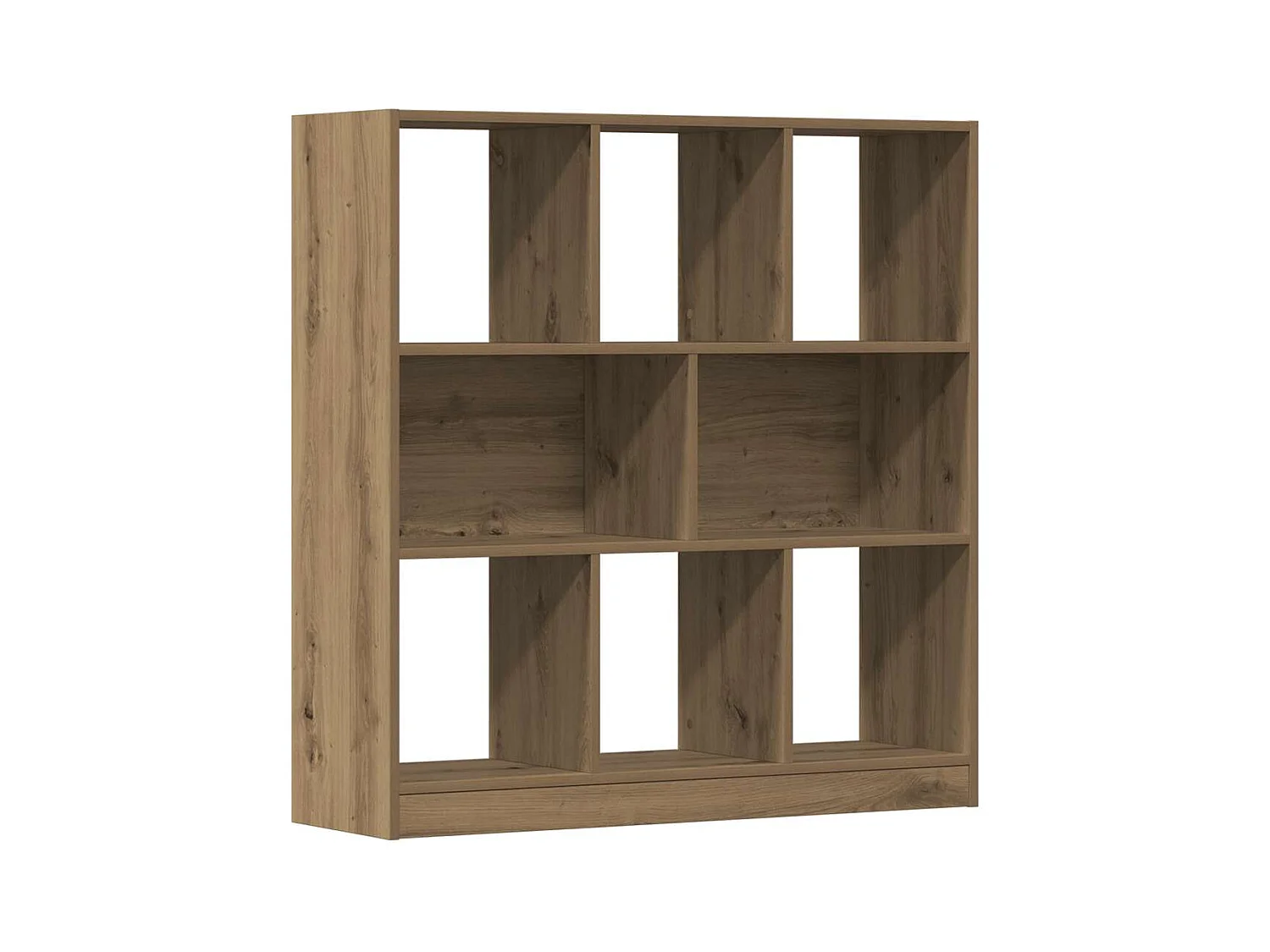 Bibliothèque chêne artisanal 97,5x29,5x100 cm bois d'ingénierie