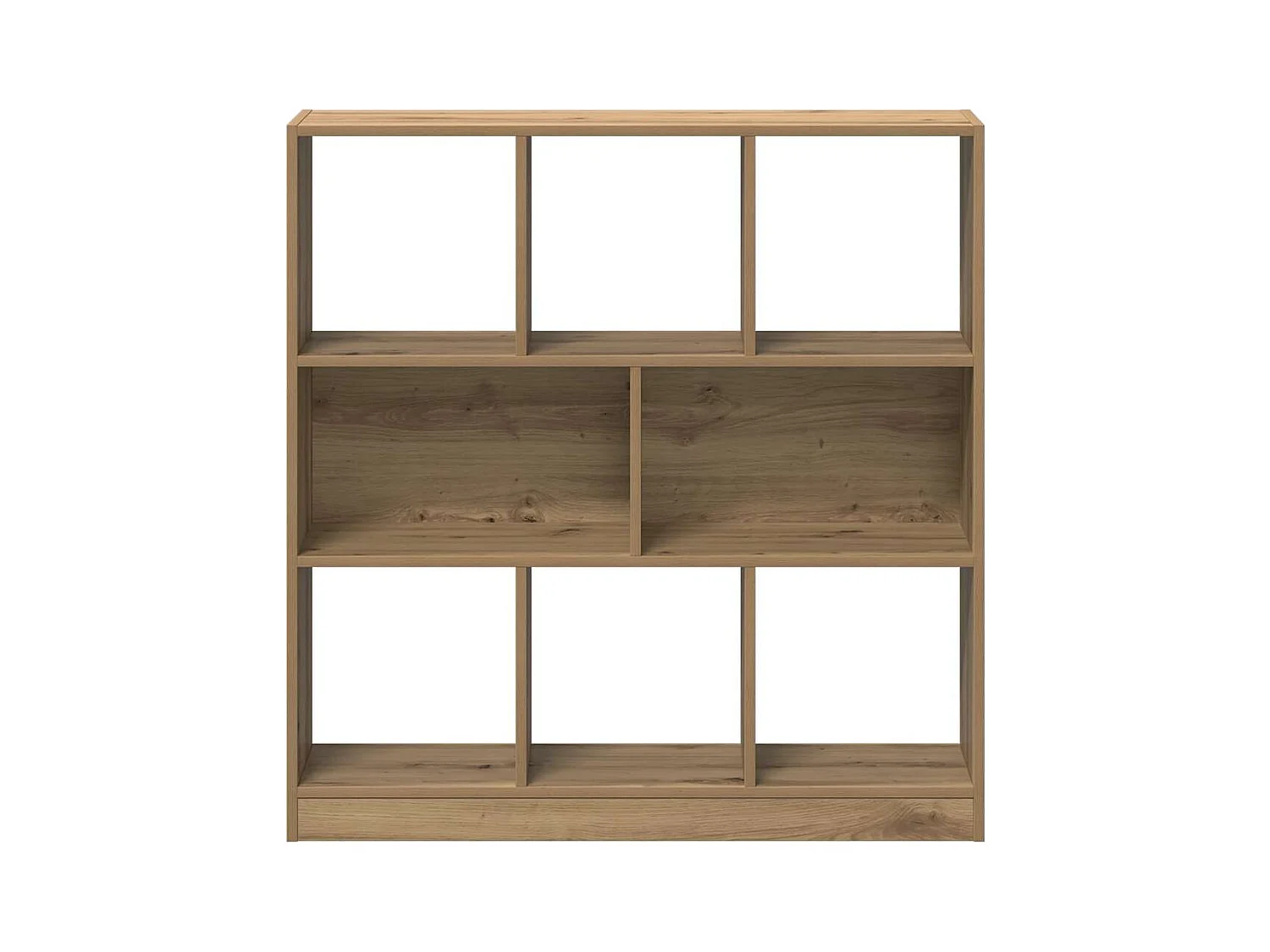 Bibliothèque chêne artisanal 97,5x29,5x100 cm bois d'ingénierie