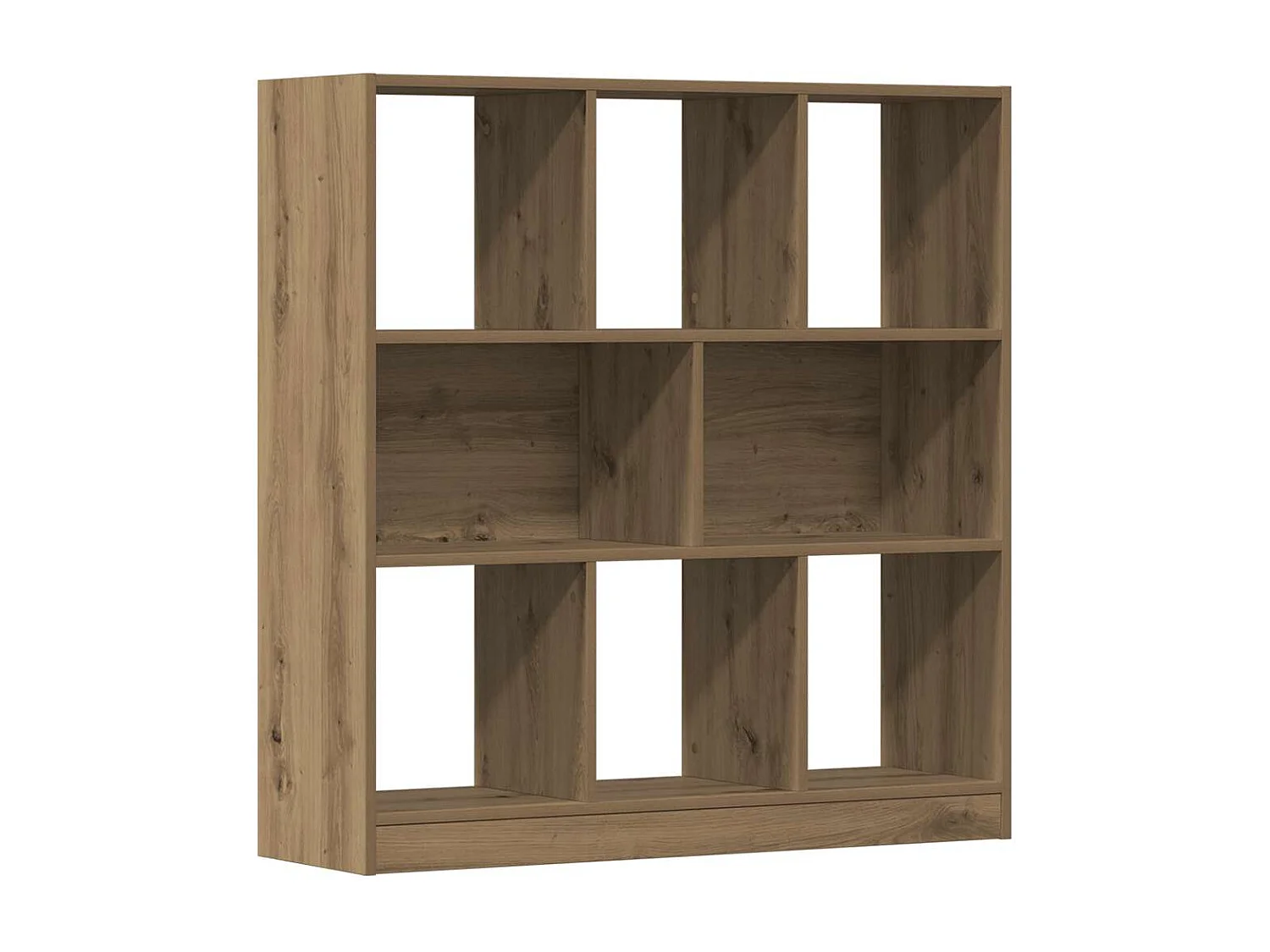 Bibliothèque chêne artisanal 97,5x29,5x100 cm bois d'ingénierie