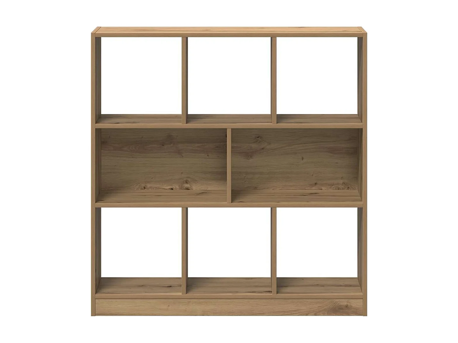 Bibliothèque chêne artisanal 97,5x29,5x100 cm bois d'ingénierie