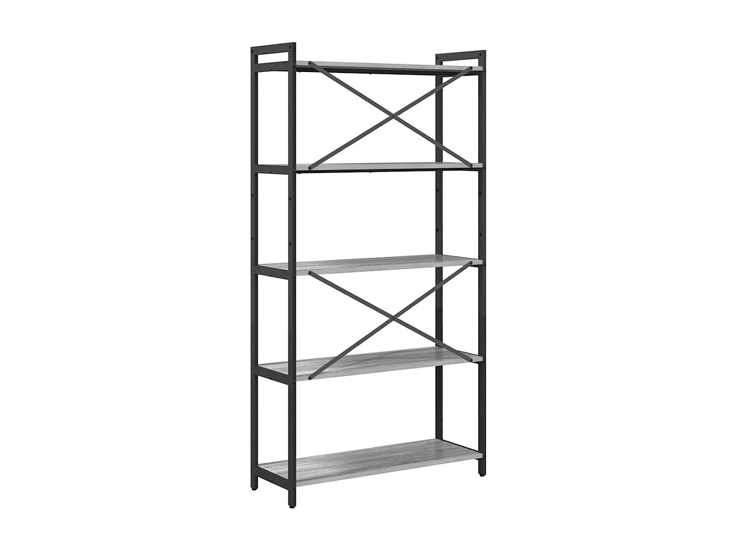 Estante Sonoma cinzento 80 x 30 x 153 cm Madeira processada