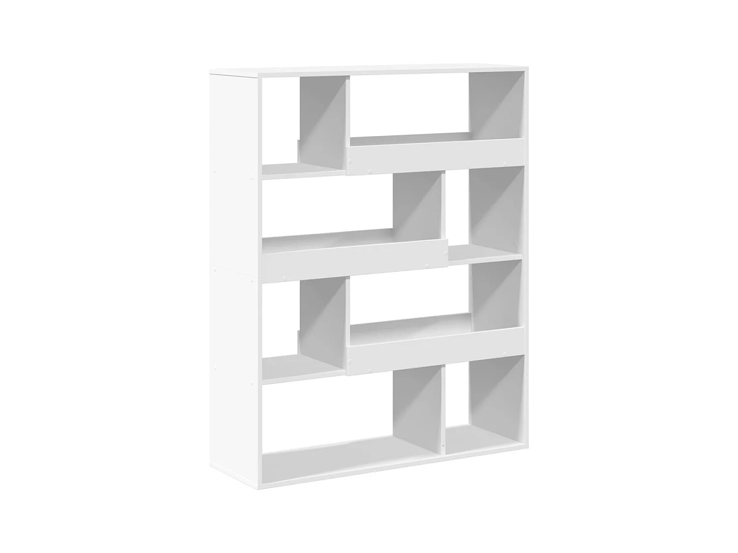 Bibliothèque / Cloison de séparation blanc 100x33x125,5 cm bois d'ingénierie