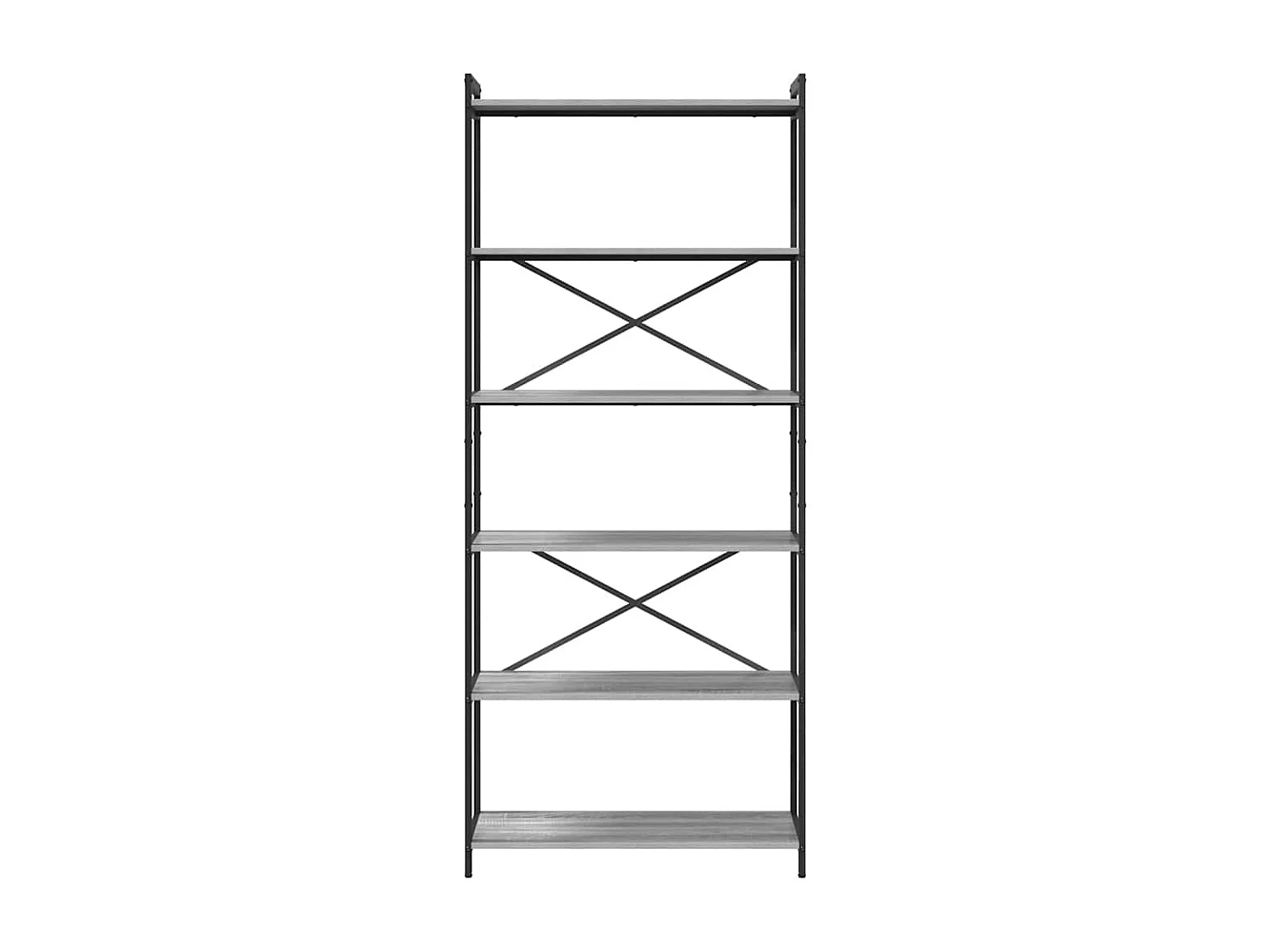 Estante Sonoma cinzento 80 x 30 x 188 cm Madeira processada