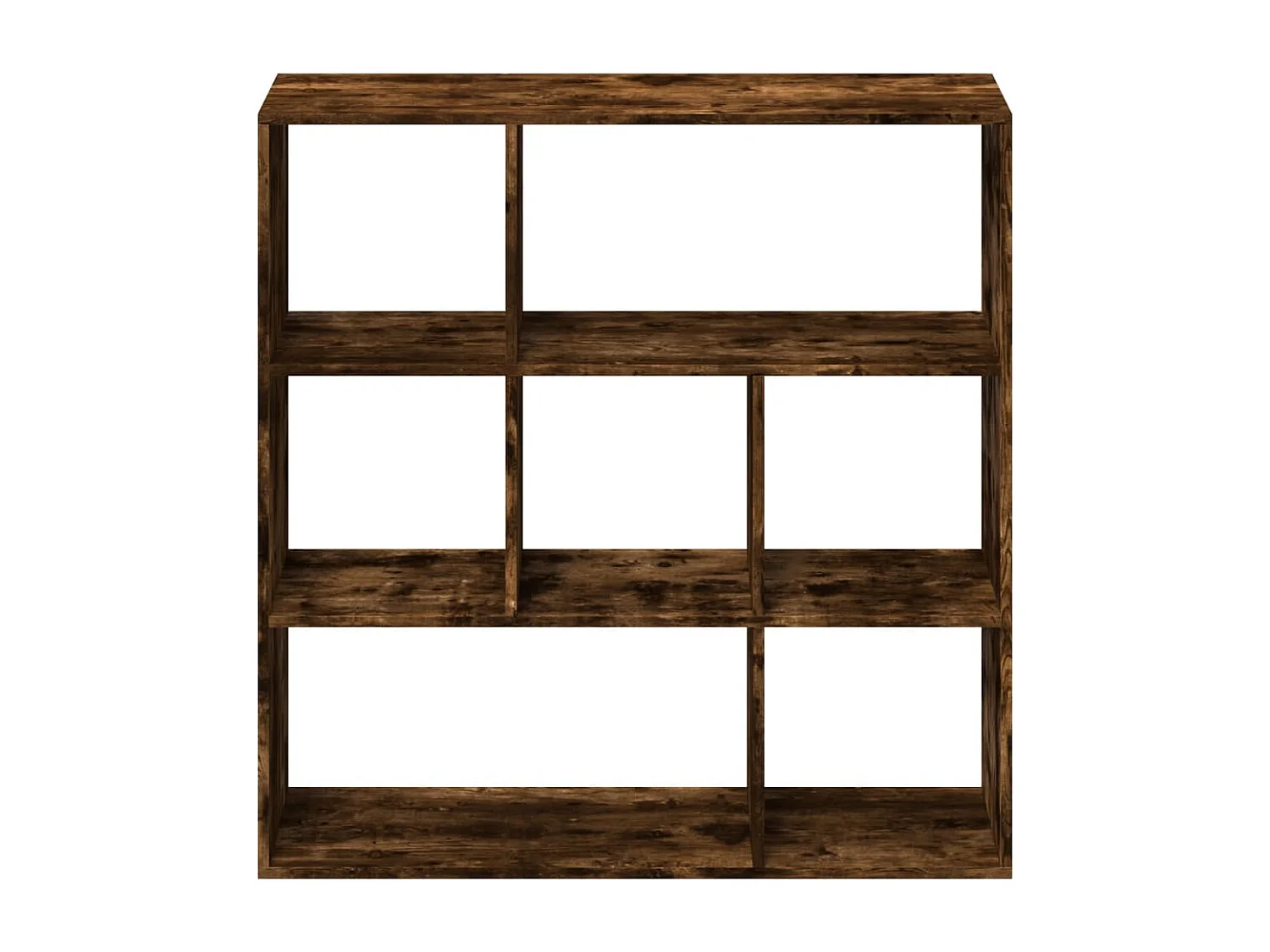 Bibliothèque séparatrice de pièce chêne fumé 102x29x103,5 cm