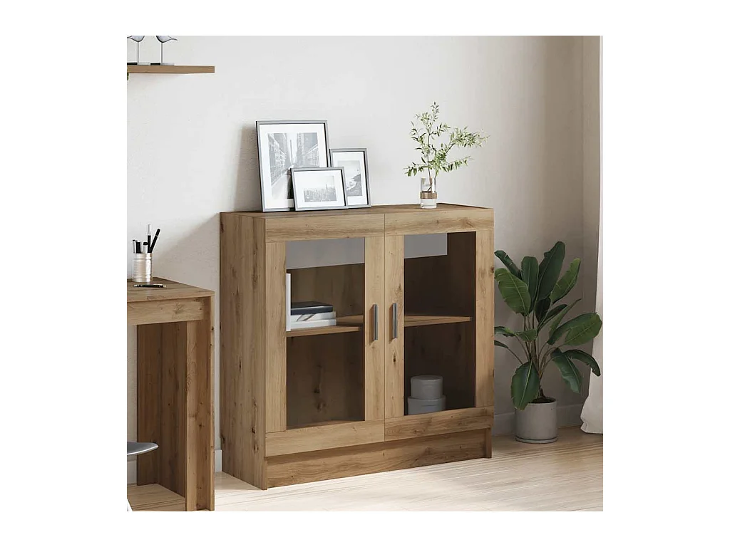 Bibliothèque chêne artisanal 82,5x30,5x80 cm bois d'ingénierie