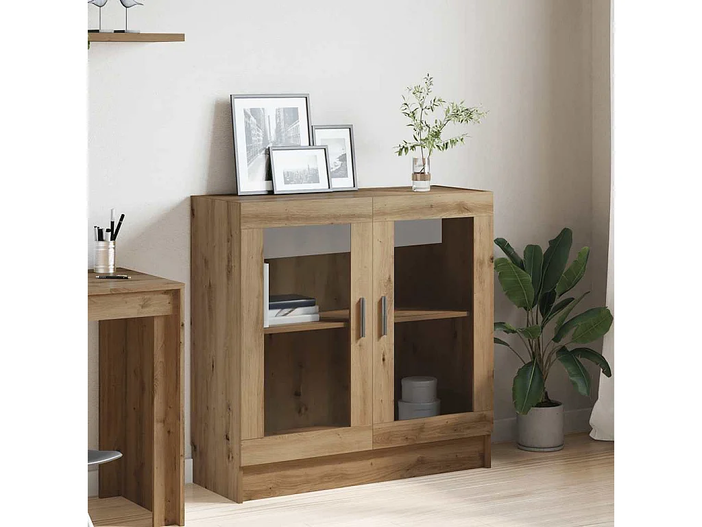 Bibliothèque chêne artisanal 82,5x30,5x80 cm bois d'ingénierie