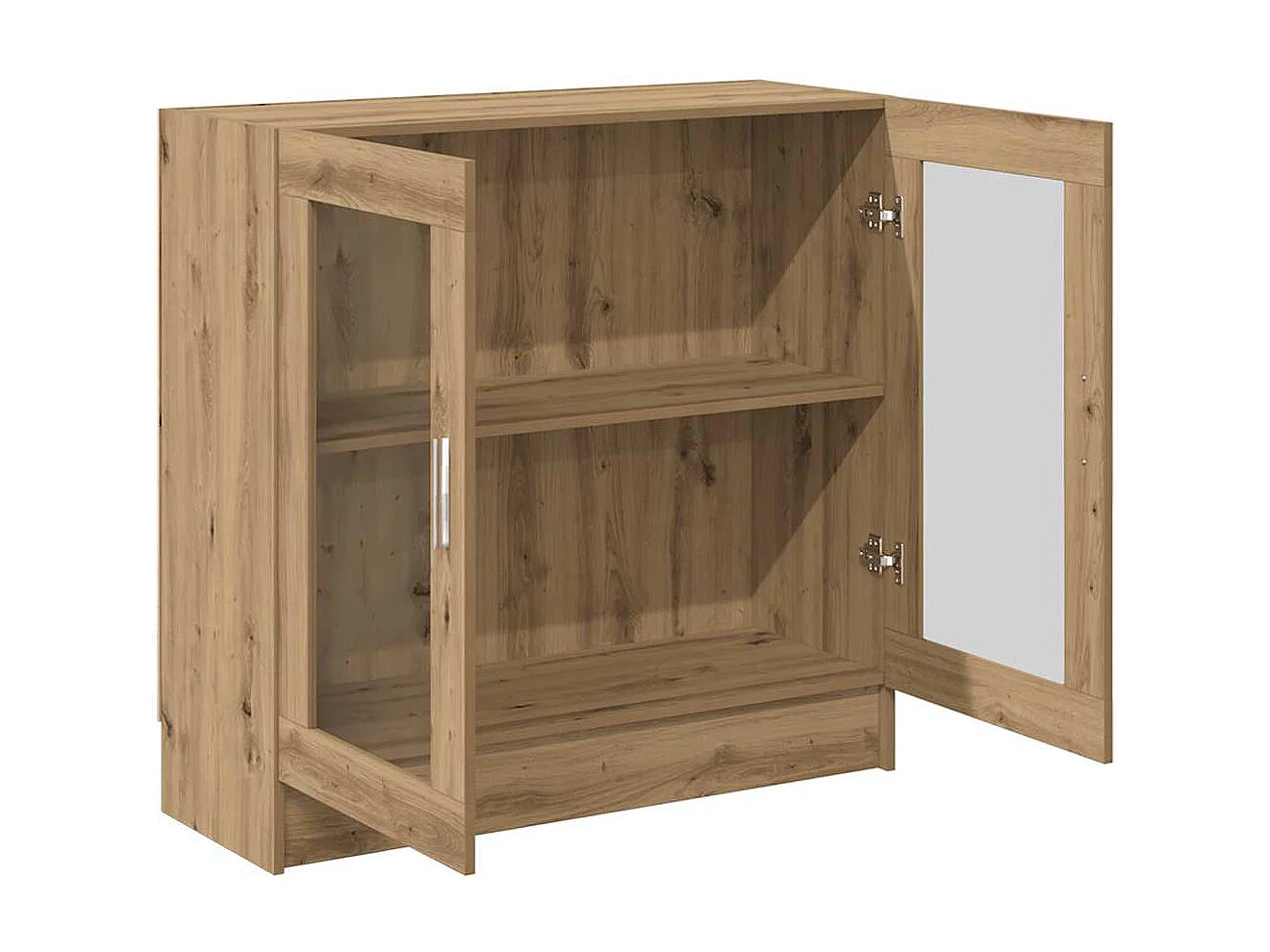 Bibliothèque chêne artisanal 82,5x30,5x80 cm bois d'ingénierie