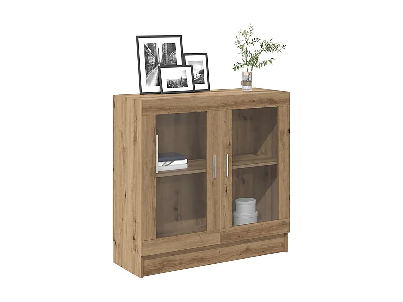 Bibliothèque chêne artisanal 82,5x30,5x80 cm bois d'ingénierie