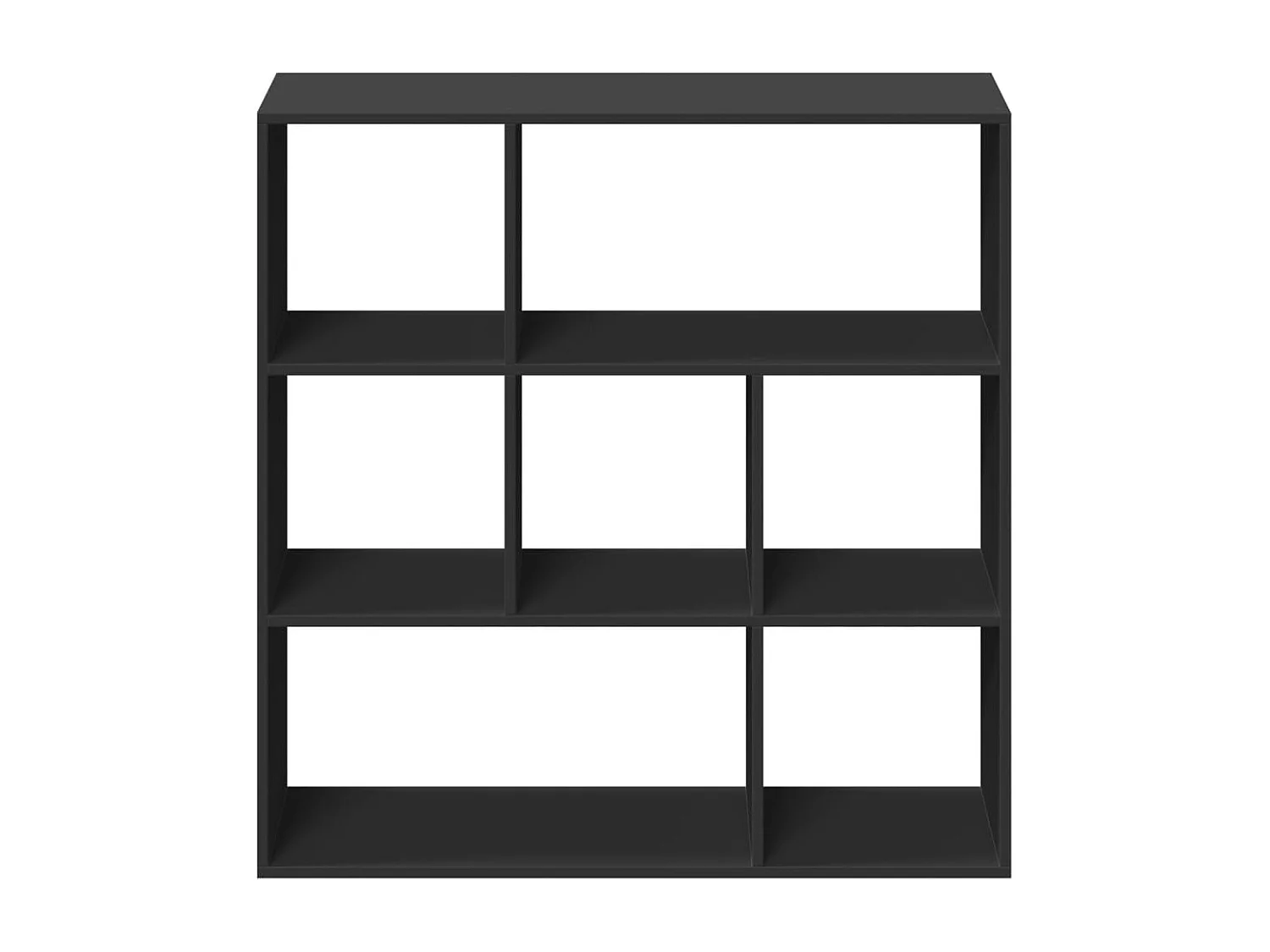 Bibliothèque séparatrice de pièce noir 102x29x103,5 cm