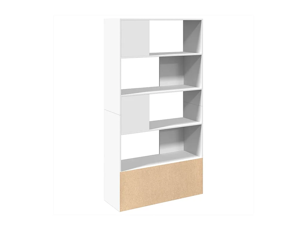 Estantería de madera de ingeniería blanca 100x36x189 cm