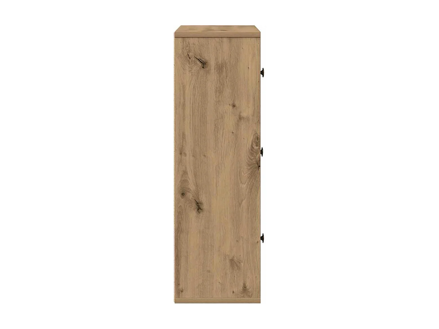 Bibliothèque chêne artisanal 60x24x76,5 cm bois d'ingénierie