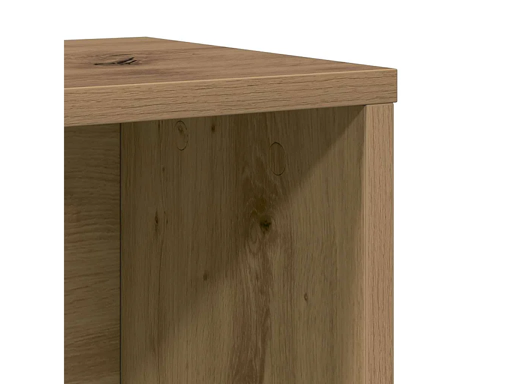 Bibliothèque chêne artisanal 60x24x76,5 cm bois d'ingénierie