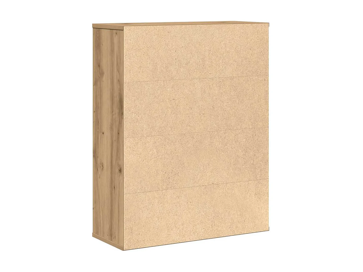 Bibliothèque chêne artisanal 60x24x76,5 cm bois d'ingénierie