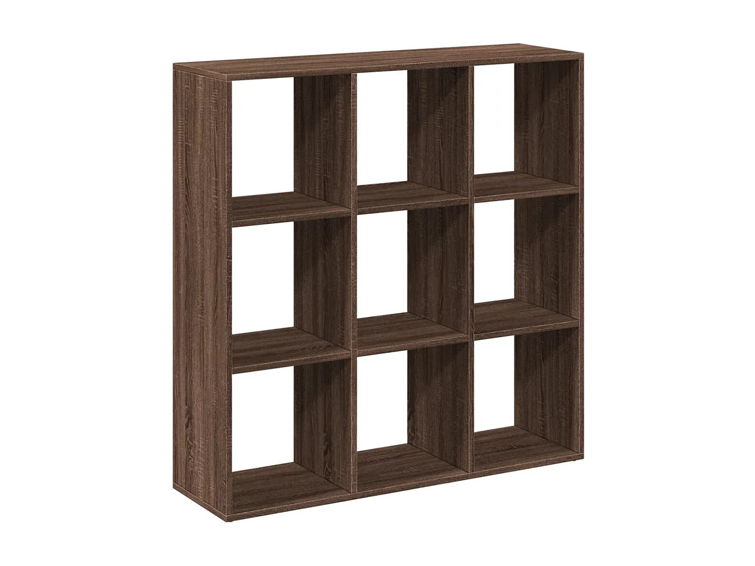 Bibliothèque séparatrice de pièce chêne marron 102x29x103,5 cm