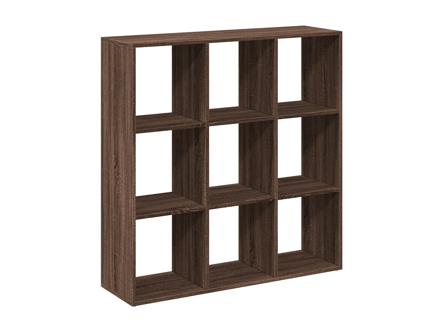 Bibliothèque séparatrice de pièce chêne marron 102x29x103,5 cm