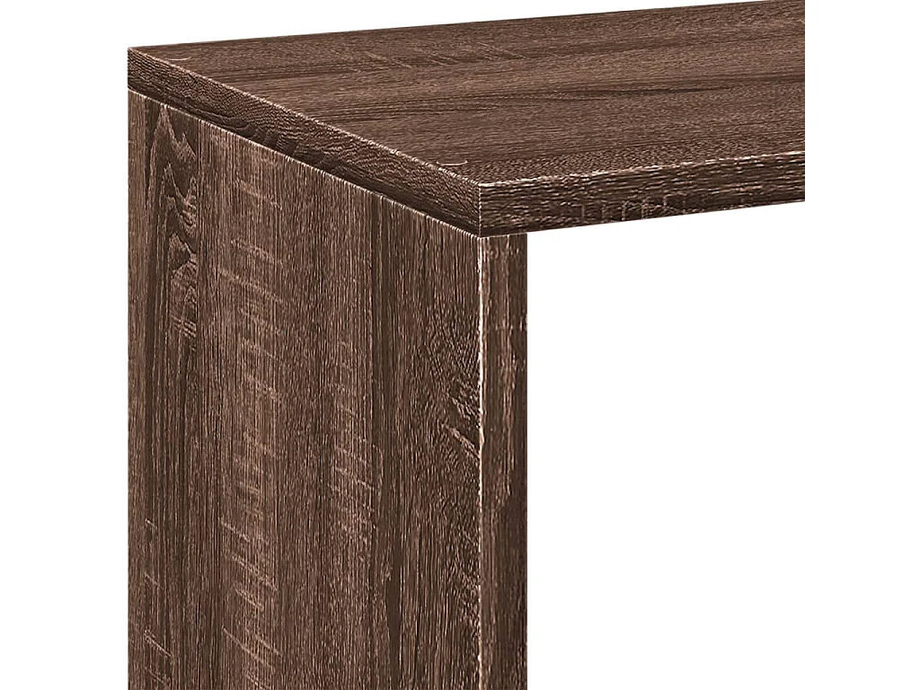 Bibliothèque séparatrice de pièce chêne marron 102x29x103,5 cm