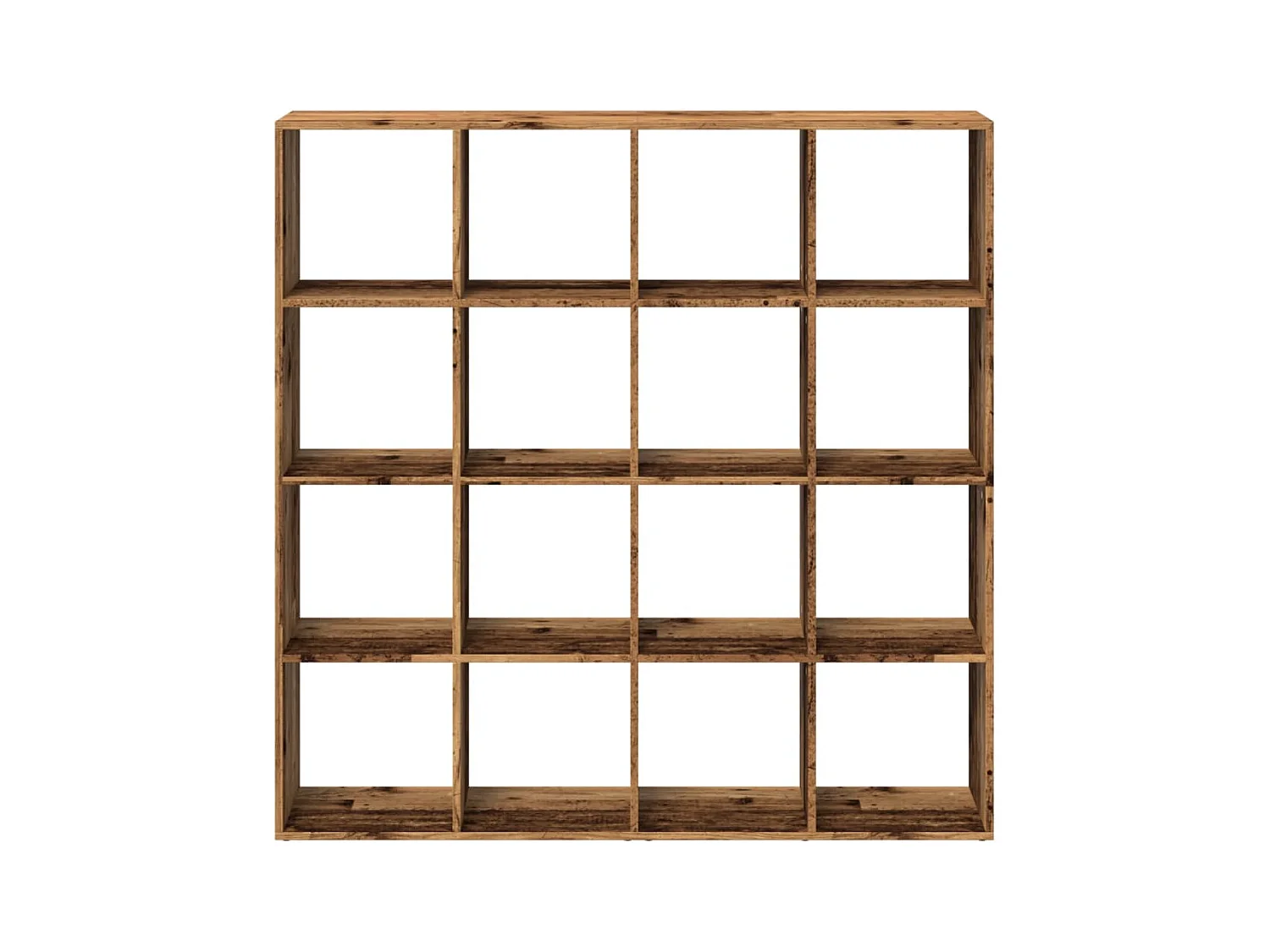 Bibliothèque vieux bois 137,5x29x137,5 cm bois d'ingénierie