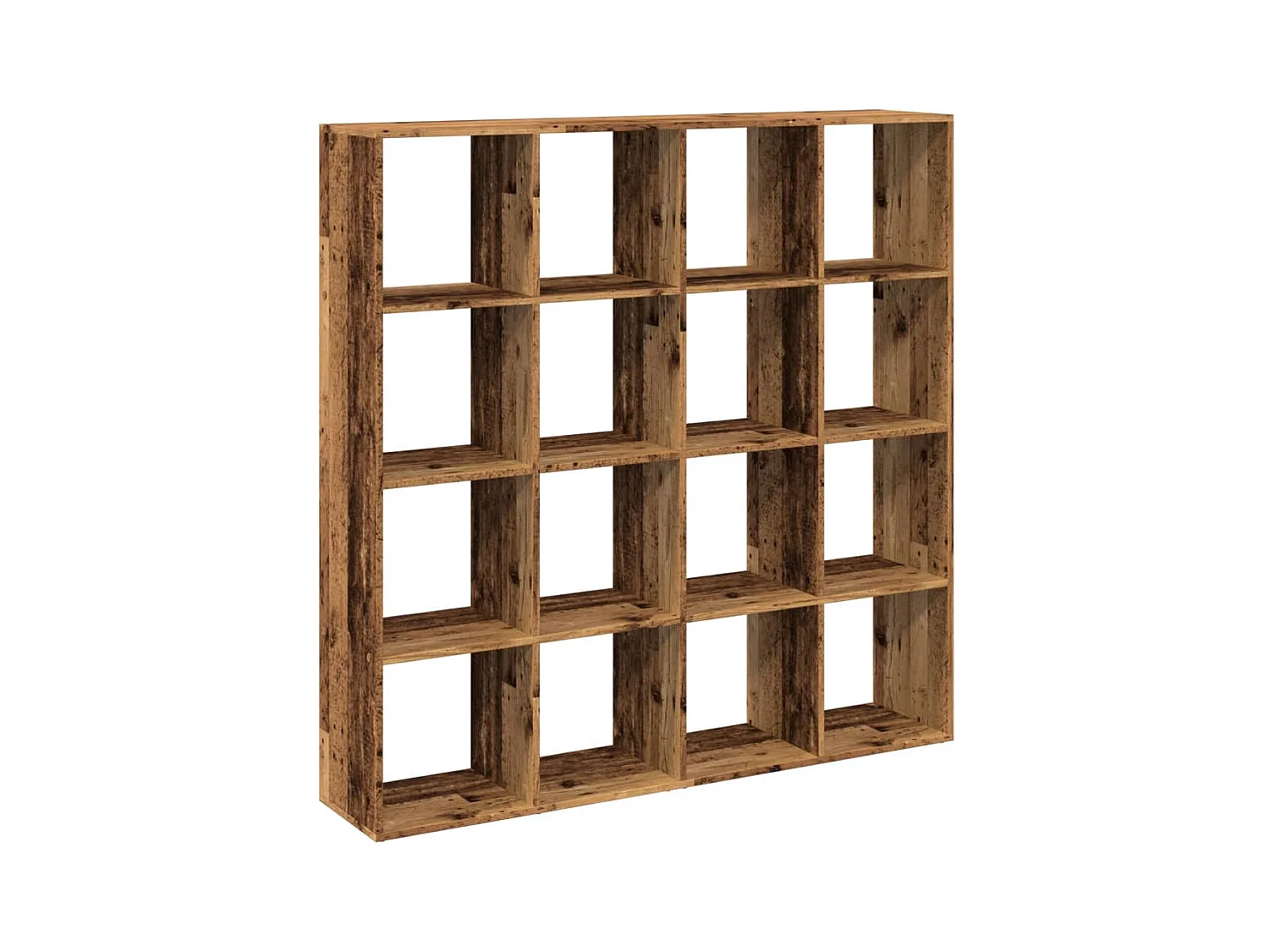 Bibliothèque vieux bois 137,5x29x137,5 cm bois d'ingénierie