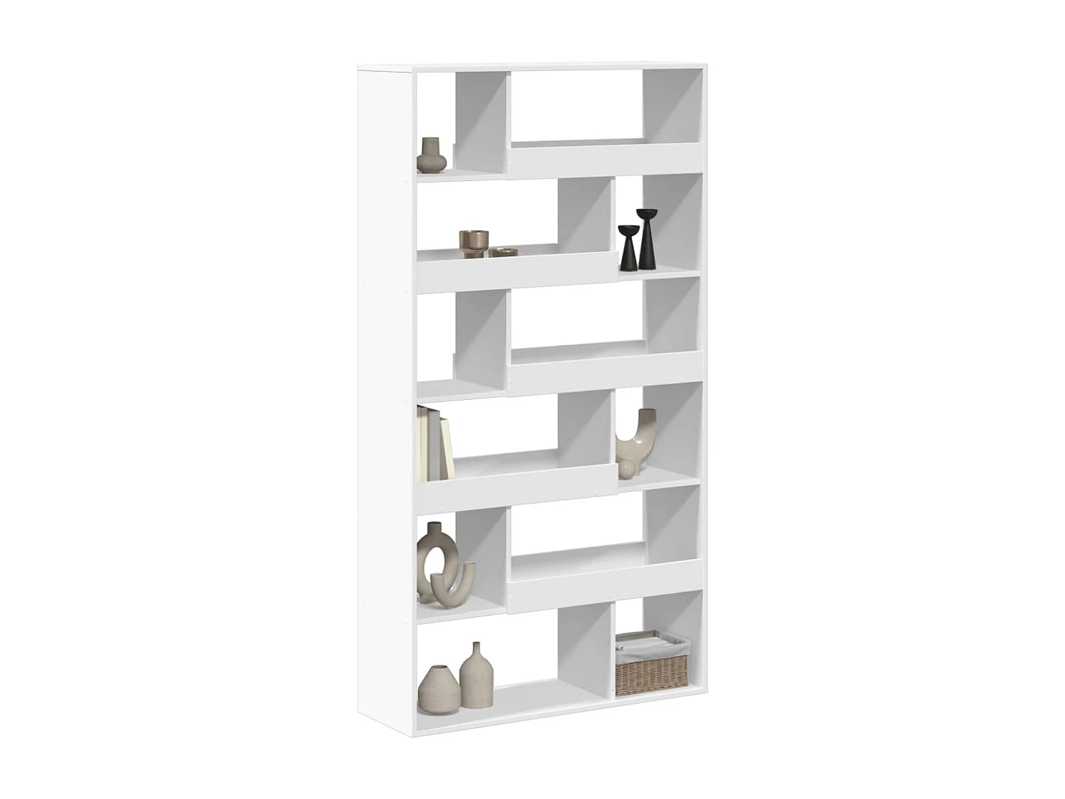 Separador de ambientes madera ingeniería blanco 100x33x187,5 cm