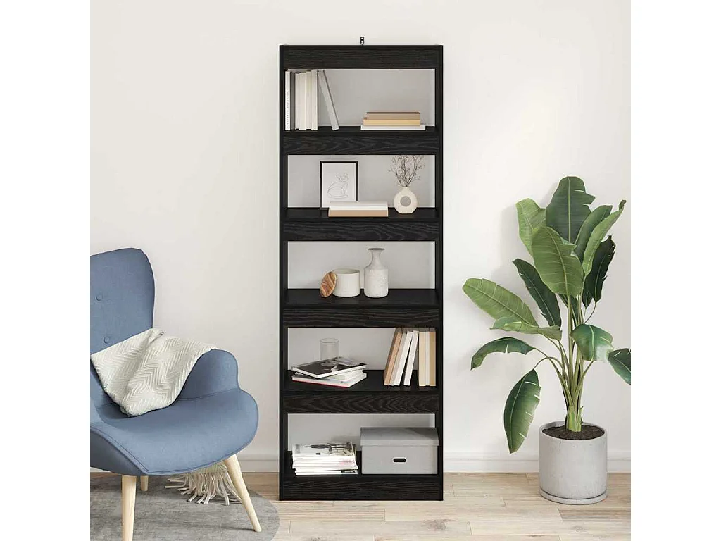 Bibliothèque Chêne noir 60 x 30 x 166 cm Bois d'ingénierie