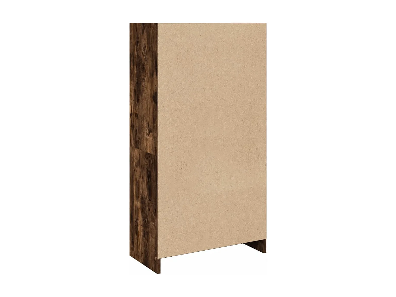 Bibliothèque chêne fumé 57x28,5x107,5 cm bois d'ingénierie