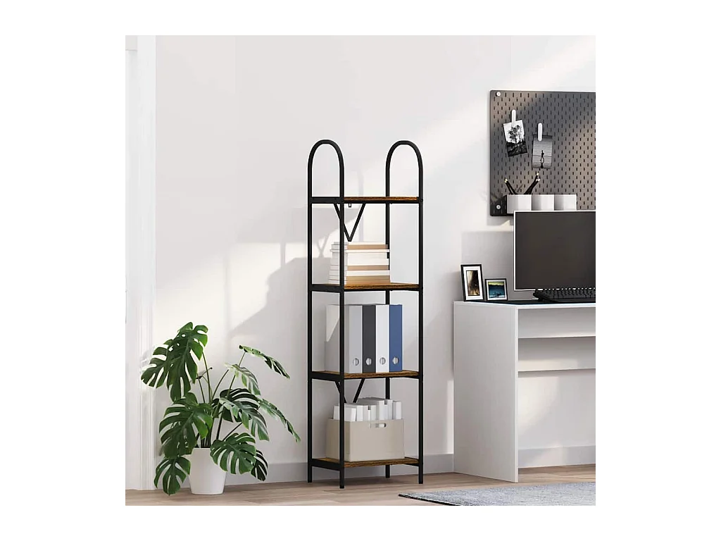 Bibliothèque Chêne fumé 40 x 30 x 146 cm Bois d'ingénierie