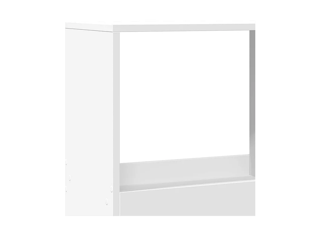 Bibliothèque / Cloison de séparation blanc 100x33x175 cm bois d'ingénierie